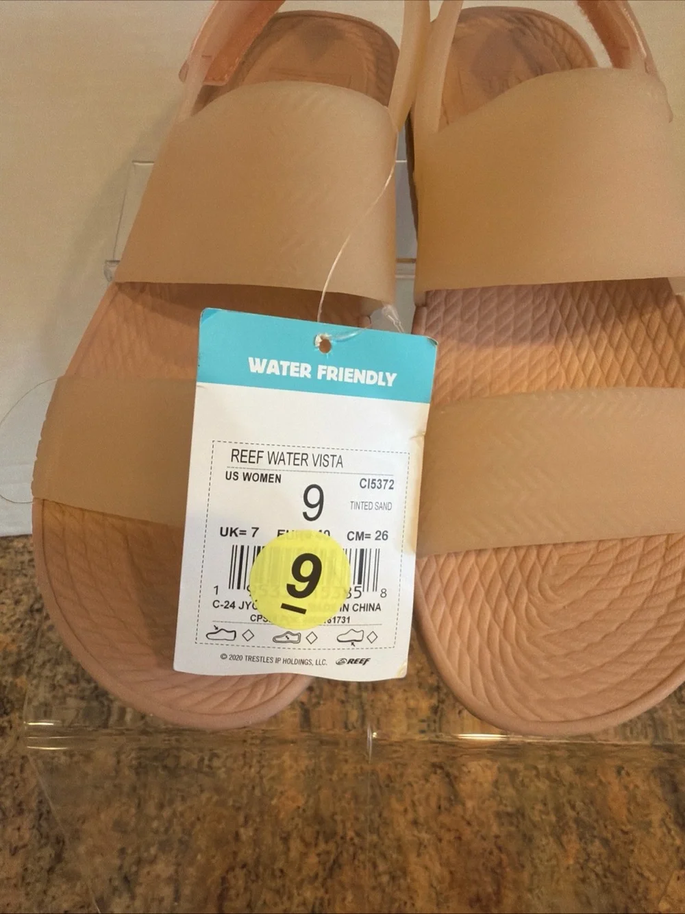 Reef Water Friendly Vista Sandal Tinted Sand C15372 Women’s Size 9 NWT